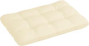 vidaXL Chair Cushion Outdoor Patio Pallet Seat Cushion Sofa Pad Cream Fabric