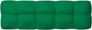 vidaXL Chair Cushion Outdoor Patio Pallet Seat Cushion Sofa Pad Green Fabric