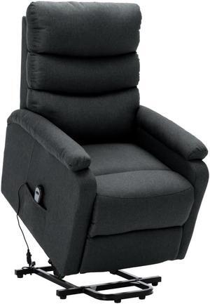 vidaXL Tub Chair Silver Faux Leather Armchair Recliner Sleeper Relaxing Chair
