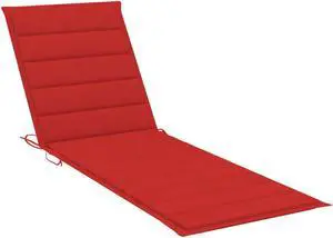 vidaXL Sun Lounger Cushion Red 78.7"x23.6"x1.2" Fabric