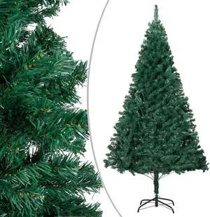 vidaXL Christmas Tree Artificial Tree with Stand and Thick Branches Green PVC