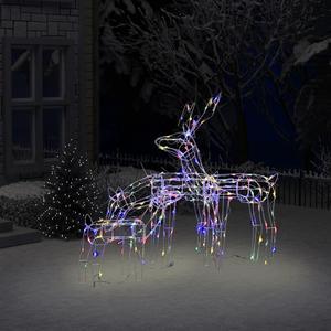 vidaXL Christmas Reindeers 3 Pcs Christmas Lighting Decoration Multicolor