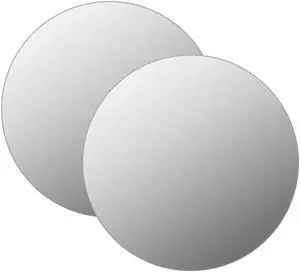 vidaXL Wall Mirror Set of 2 Transparent Glass 23.6 in Minimalistic