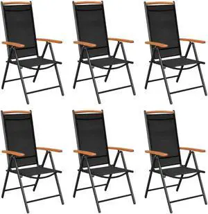 vidaXL Patio Lounge Chair Sunlounger with Cushion and Table Poly Rattan Black