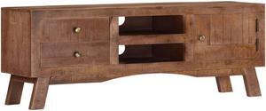vidaXL TV Stand TV Unit Sideboard TV Console Media Cabinet Rough Mango Wood
