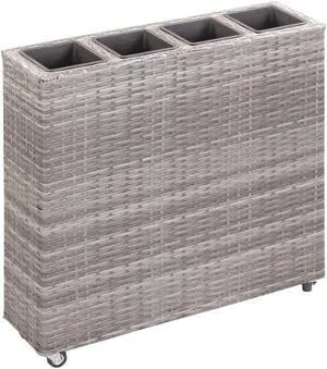 vidaXL Gabion Basket Outdoor Garden Gabion Cage Fence Silver Galvanized Iron