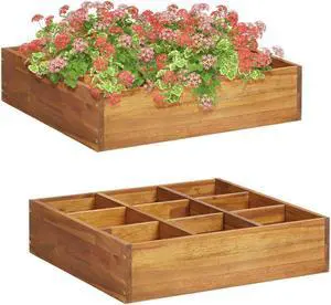vidaXL Raised Garden Bed Raised Flower Bed Plant Box Planter Solid Wood Acacia