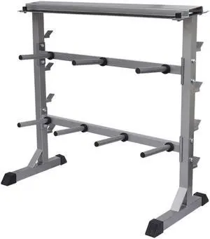 vidaXL Dumbbell Rack Weight Rack for Beginners and Professional Barbell Shelf