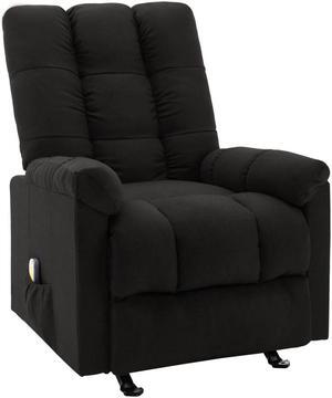 vidaXL Massage Chair Leisure Recliner for Home Theater Anthracite Faux Leather