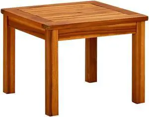 vidaXL Coffee Table Outdoor Side Table for Front Porch Deck Solid Acacia Wood