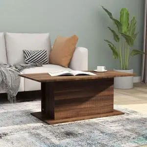 vidaXL Coffee Table Living Room Accent Sofa End Table Brown Oak Engineered Wood