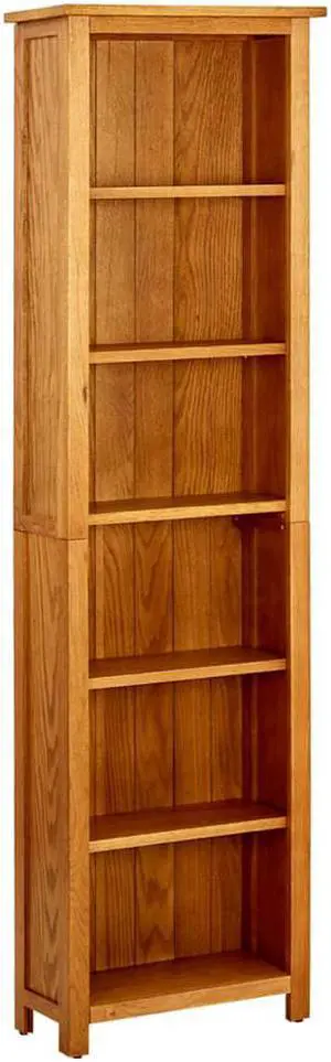 vidaXL Solid Oak Wood 6-Tier Bookcase Display Cabinet Standing Shelf Furniture vidaXL Solid Oak Wood 6-Tier Bookcase Display Cabinet Standing Shelf Furniture