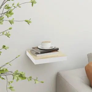 vidaXL Wall Shelf Floating Shelf Display Shelf for Books Wall Mounted Oak