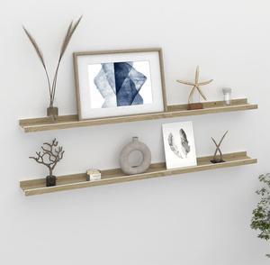 vidaXL Wall Shelves Floating Shelves Display Shelves 2 Pcs Concrete Gray 31.5"
