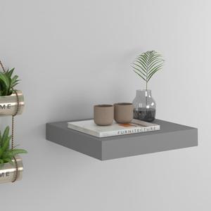 vidaXL Wall Shelf Floating Shelf Display Shelf for Book Wall Mounted Gray