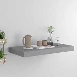 vidaXL Wall Shelf Floating Shelf Display Shelf for Book Wall Mounted Gray
