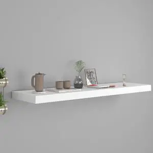 vidaXL Wall Shelf Floating Shelf Display Shelf for Book Wall Mounted White