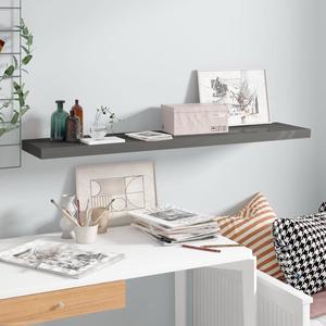 vidaXL Wall Shelf Floating Shelf Display Shelf Wall Mounted High Gloss Gray