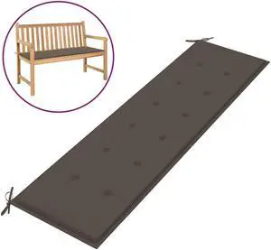 vidaXL Garden Bench Cushion Taupe 180x50x4 cm Oxford Fabric