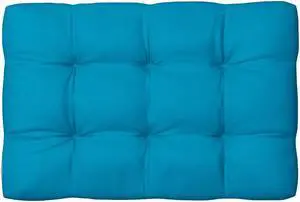 vidaXL Chair Cushion Outdoor Patio Pallet Seat Cushion Sofa Pad Blue Fabric