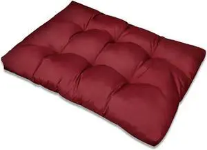 vidaXL Chair Cushion Outdoor Pallet Seat Cushion Sofa Pad Wine Red Fabric