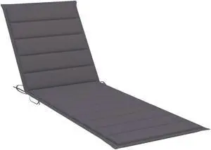 vidaXL Patio Cushion Outdoor Sun Lounger Chair Cushion Anthracite Oxford Fabric