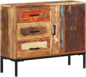 vidaXL Sideboard Buffet Cabinet with Storage for Kitchen Solid Wood Mango