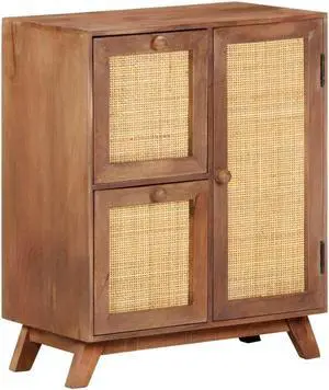 vidaXL Sideboard Coffee Bar Buffet Hallway Entryway Cabinet Solid Wood Mango