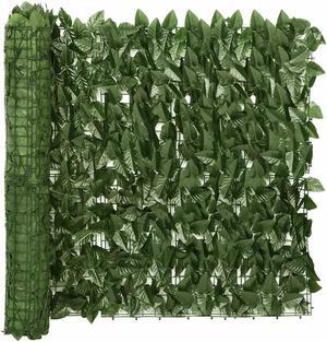 vidaXL Faux Ivy Privacy Fence Privacy Hedge Fence Privacy Screen Dark Green