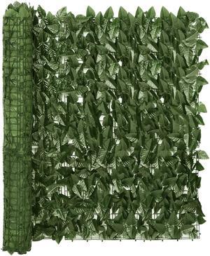 vidaXL Faux Ivy Privacy Fence Privacy Hedge Fence Privacy Screen Dark Green
