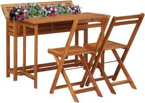 vidaXL Patio Dining Set Outdoor Table and Chair Set 5 Piece Aluminum Silver