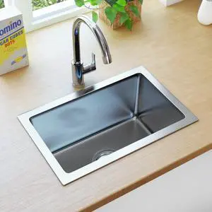 vidaXL Handmade Kitchen Sink with Strainer Stainless Steel Under-Mount Sink vidaXL Handmade Kitchen Sink with Strainer Stainless Steel Under-Mount Sink