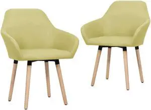 vidaXL Dining Chairs 2 Pcs Accent Armchair for Living Room Dark Gray Velvet
