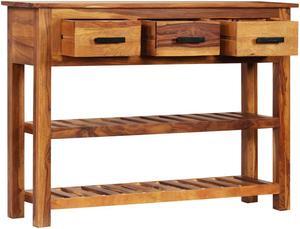 vidaXL Sideboard Entry Table Console Cabinet with 3 Drawers Solid Wood Acacia
