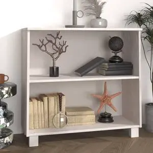 vidaXL Sideboard Buffet Storage Cabinet for Hallway HAMAR White Solid Wood Pine vidaXL Sideboard Buffet Storage Cabinet for Hallway HAMAR White Solid Wood Pine