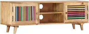 vidaXL TV Cabinet 47.2"x11.8"x15.7" Solid Mango Wood