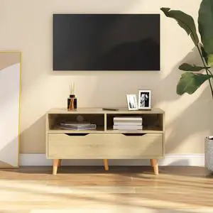 vidaXL TV Cabinet Sonoma Oak 35.4"x15.7"x19.1" Engineered Wood