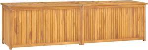 vidaXL Patio Box Deck Box with Lid Patio Cabinet Storage Chest Solid Wood Teak