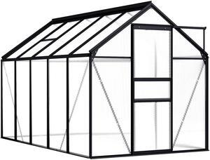 vidaXL Greenhouse Patio Grow House Outdoor Green House Anthracite Aluminum