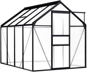 vidaXL Greenhouse Patio Grow House Outdoor Green House Anthracite Aluminum