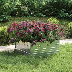 vidaXL Raised Bed 15.7" Polypropylene Outdoor Garden Planter Flower Box Pot