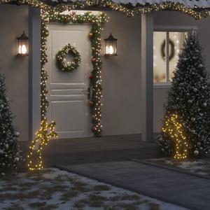 vidaXL Christmas Decoration with Spikes Outdoor Light Decoration Meteor 80 LEDs