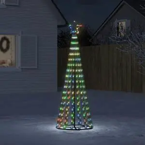 vidaXL Christmas Tree Light Cone Outdoor Christmas Decoration 275 LEDs Colorful