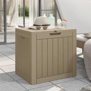 vidaXL Outdoor Storage Box Patio Furniture Blanket Box Gray Polypropylene
