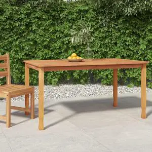 vidaXL Dining Table Rectangular Dining Room Table Furniture Solid Wood Teak