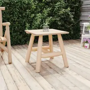 vidaXL Patio Table Outdoor Patio Furniture Square Garden Table Solid Wood Spruce