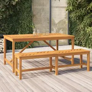 vidaXL Outdoor Bench Patio Furniture Dining Bench for Garden Solid Wood Acacia