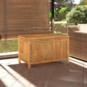 vidaXL Outdoor Storage Box Patio Furniture Storage Chest for Deck Garden Bamboo