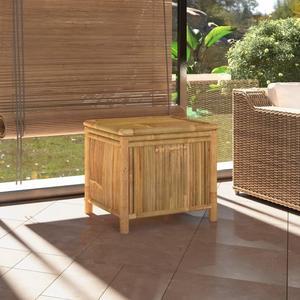 vidaXL Outdoor Storage Box Patio Furniture Storage Chest for Deck Garden Bamboo