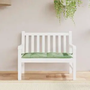 vidaXL Bench Cushion Water Repellent Seat Cushion Leaf Pattern Oxford Fabric
